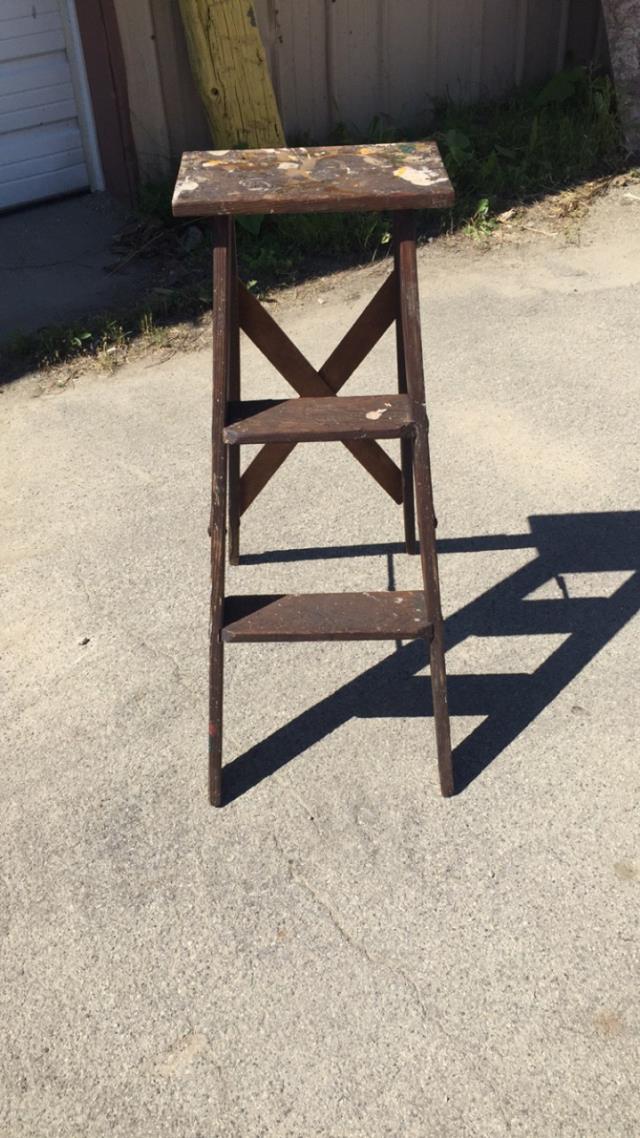 Rental store for VINTAGE SMALL WOOD STEP LADDER in Auburn IN