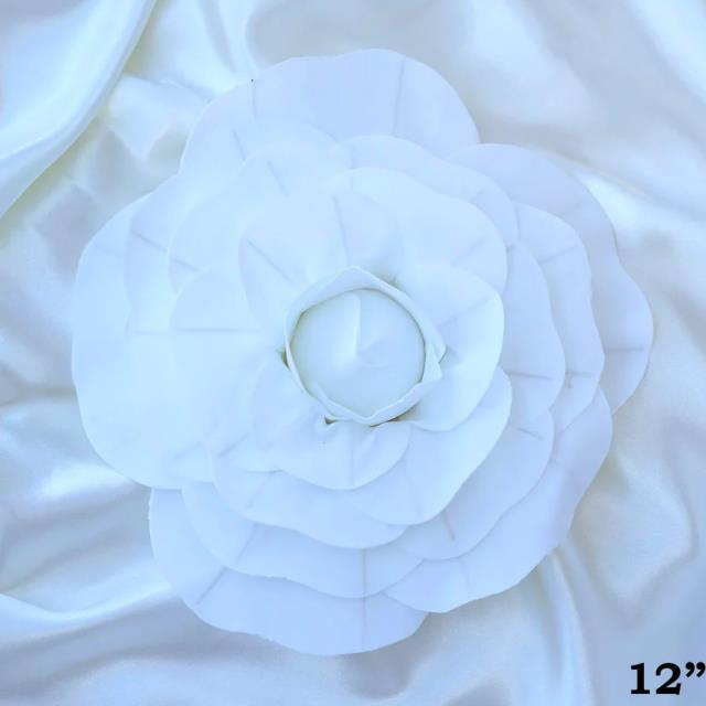 Rental store for 12  LARGE WHITE FOAM ROSE in Auburn IN