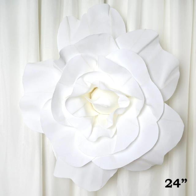 Rental store for 24  LG WHITE FOAM ROSE in Auburn IN