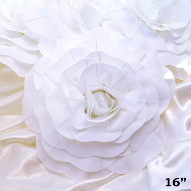Rental store for 16  LG WHITE FOAM ROSE in Auburn IN
