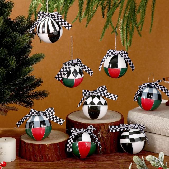 Rental store for Black and White checkered ornaments in Auburn IN
