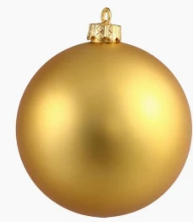 Rental store for GOLD 2.5 rd ornaments in Auburn IN