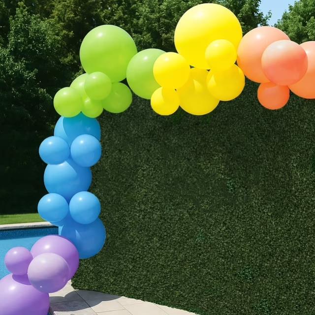 Rental store for 18  Rainbow reuseable balloon arch in Auburn IN