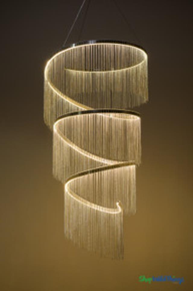Rental store for 5  gold swirl light chandelier in Auburn IN