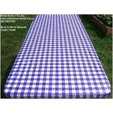 Rental store for 8ft Blue Gingham Kwik Cover in Auburn IN