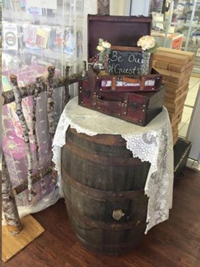 Rental store for LARGE WHISKEY BARREL 27 wX35 h in Auburn IN